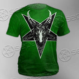 Gradiant Baphomet Green SED-0758 Unisex T-shirt