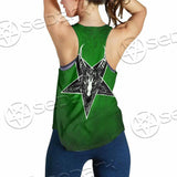 Gradiant Baphomet Green SED-0758 Women Tank Top