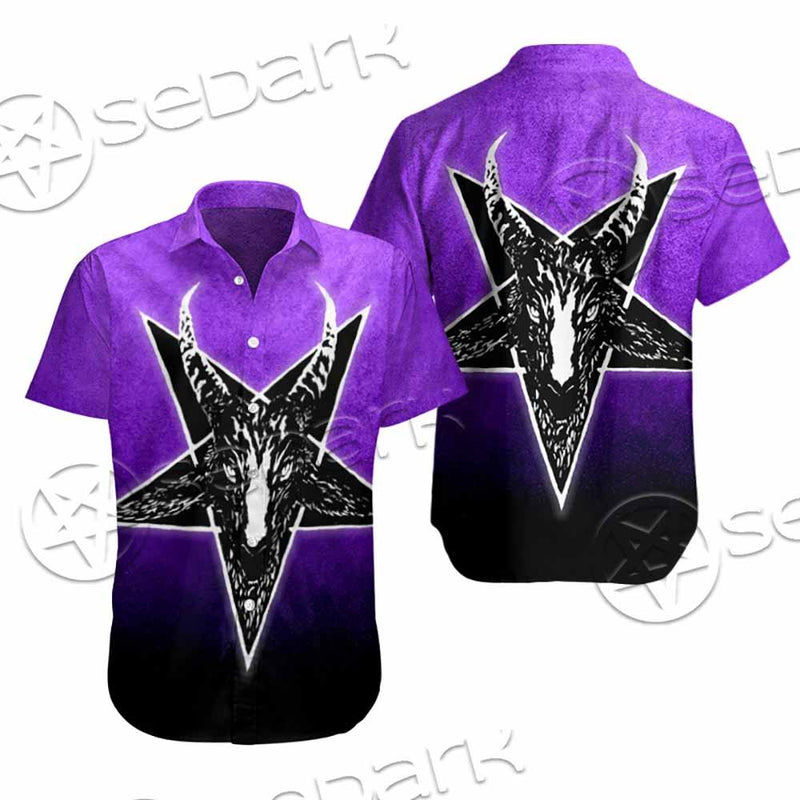 Gradiant Baphomet Purple SED-0759 Shirt Allover
