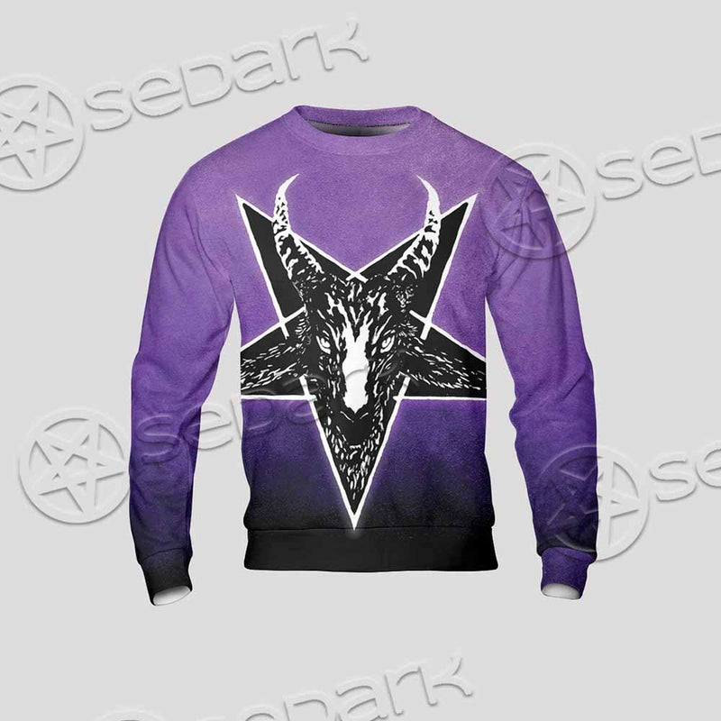 Gradiant Baphomet Purple SED-0759 Unisex Sweatshirt