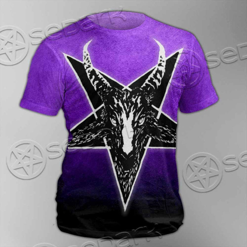 Gradiant Baphomet Purple SED-0759 Unisex T-shirt