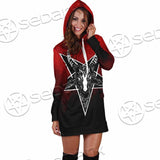 Gradiant Baphomet Red SED-0760 Hoodie Dress