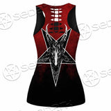 Gradiant Baphomet Red SED-0760 Women Tank Top