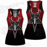 Gradiant Baphomet Red SED-0760 Women Tank Top