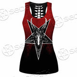 Gradiant Baphomet Red SED-0760 Women Tank Top