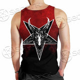 Gradiant Baphomet Red SED-0760 Men Tank-tops