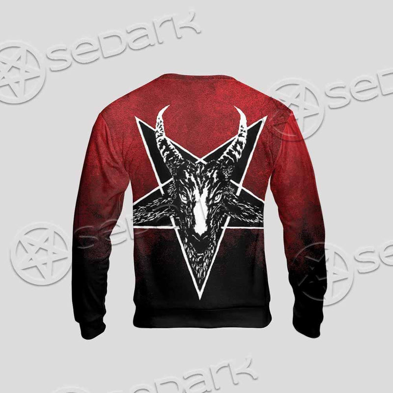 Gradiant Baphomet Red SED-0760 Unisex Sweatshirt