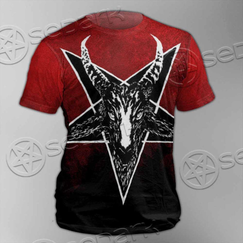 Gradiant Baphomet Red SED-0760 Unisex T-shirt