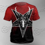 Gradiant Baphomet Red SED-0760 Unisex T-shirt