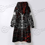 Baphomet Black Metal Art SED-0761 Oversized Sherpa Blanket Hoodie