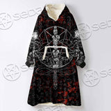 Baphomet Black Metal Art SED-0761 Oversized Sherpa Blanket Hoodie