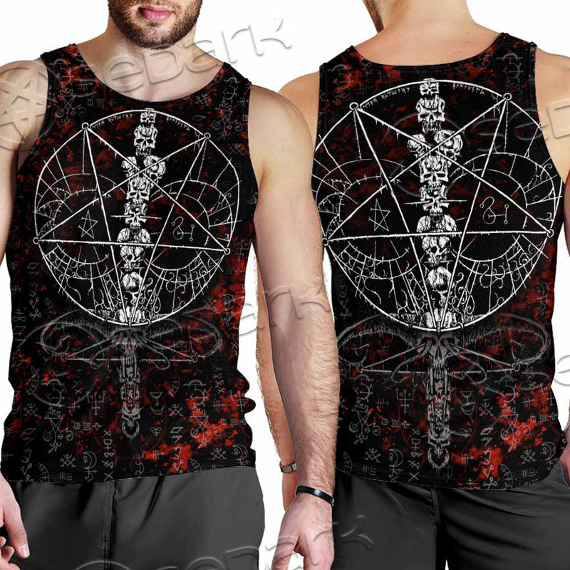 Baphomet Black Metal Art SED-0761 Men Tank-tops