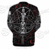 Baphomet Black Metal Art SED-0761 Button Jacket