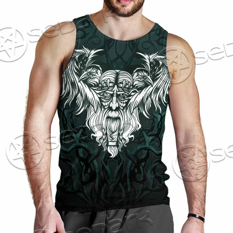 Viking Odin Raven SED-0762 Men Tank-tops