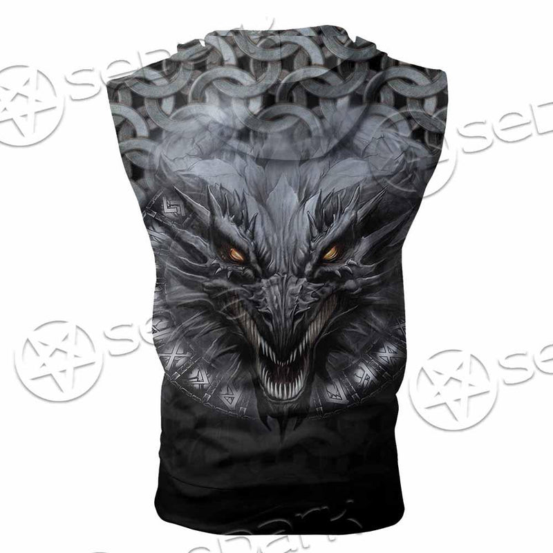 Viking Gragon SED-0763 Zip Sleeveless Hoodie
