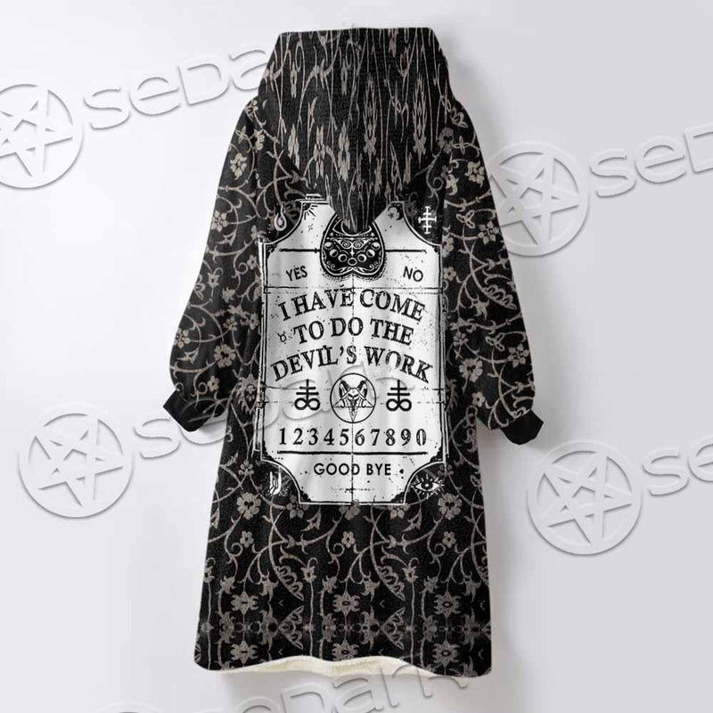 The Devil's Work SED-0764 Oversized Sherpa Blanket Hoodie