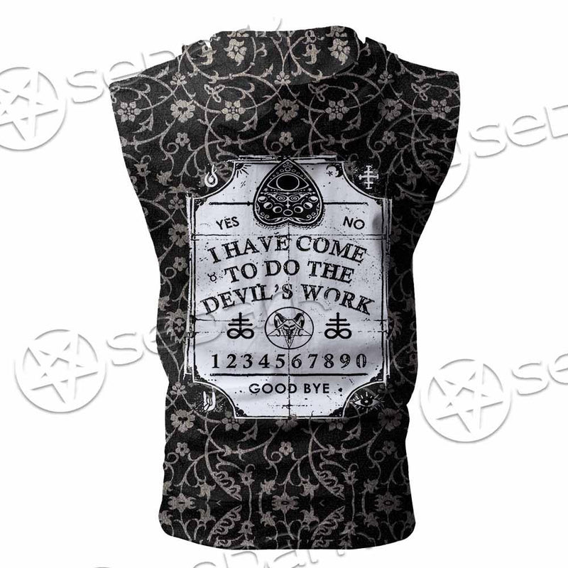 The Devil's Work SED-0764 Zip Sleeveless Hoodie