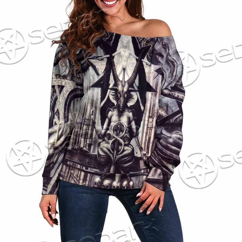 Baphomet SED-0767 Off Shoulder Sweaters
