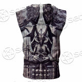 Baphomet SED-0767 Zip Sleeveless Hoodie