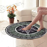 Baphomet Sigil Cthulhu Fhtagn SED-0769 Round Carpet