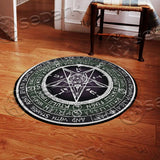 Baphomet Sigil Cthulhu Fhtagn SED-0769 Round Carpet