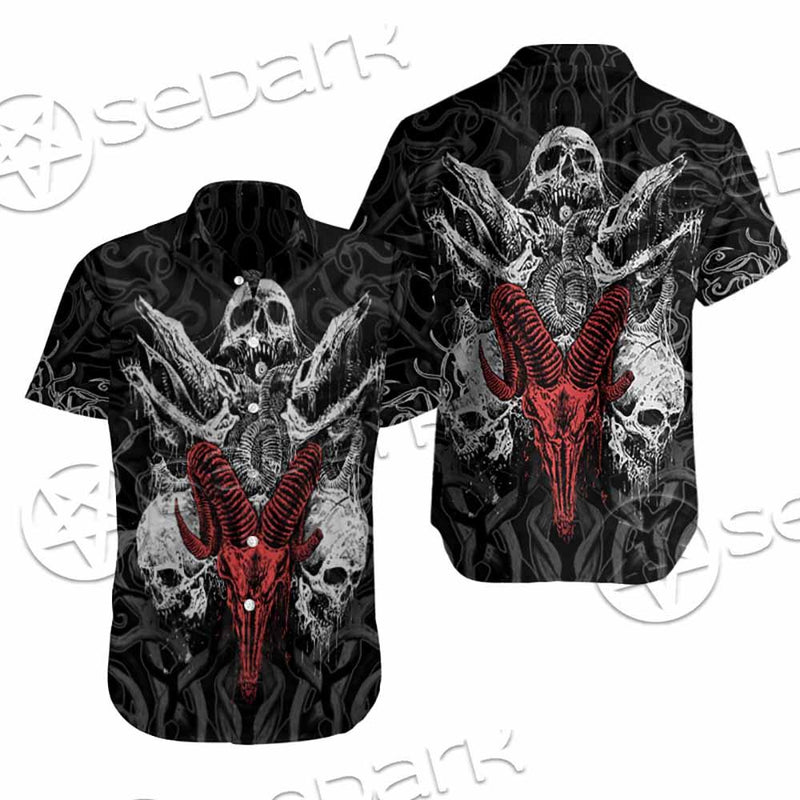 Skull Goat Head SED-0770 Shirt Allover