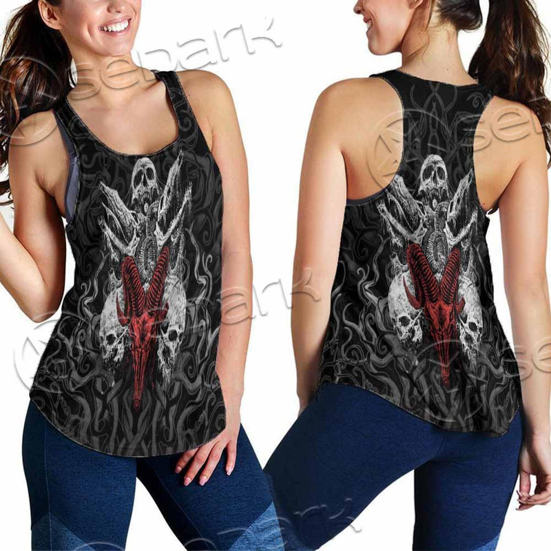 Skull Goat Head SED-0770 Women Tank Top