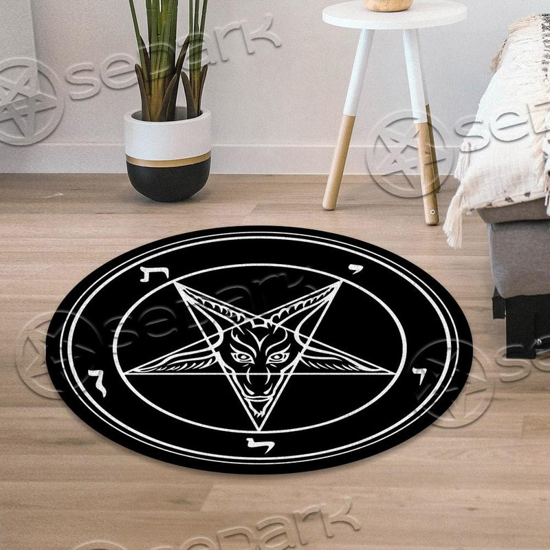 Sigil Of Baphomet SED-0772 Round Carpet