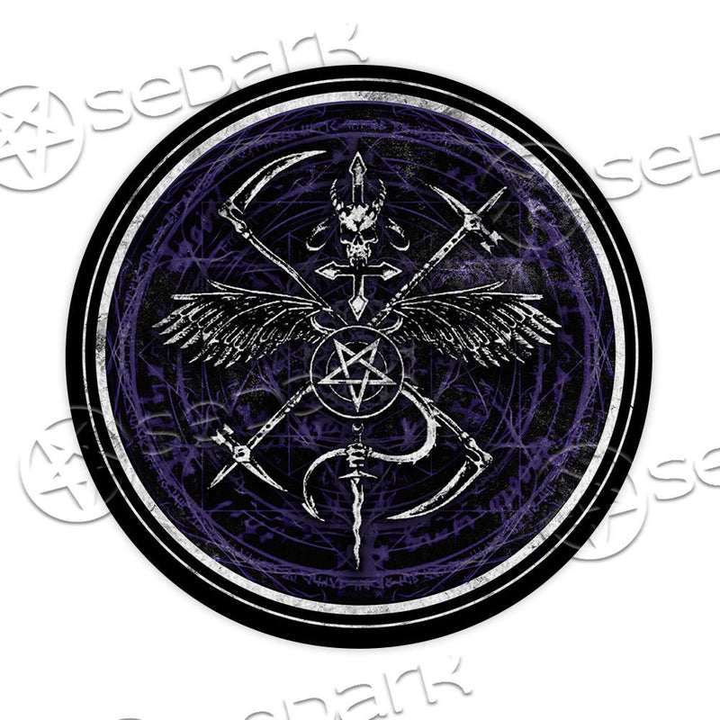 Baphomet Symbol SED-0773 Round Carpet
