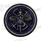 Baphomet Symbol SED-0773 Round Carpet
