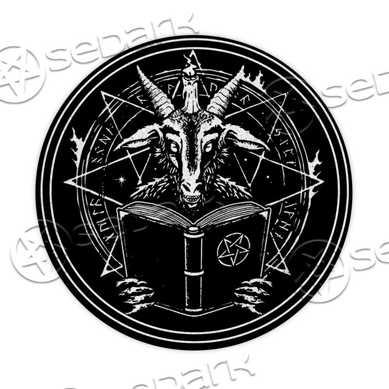 Baphomet Occult SED-0775 Round Carpet