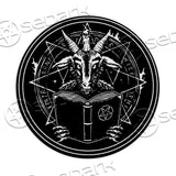 Baphomet Occult SED-0775 Round Carpet