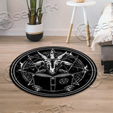 Baphomet Occult SED-0775 Round Carpet