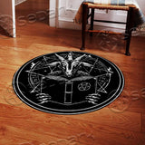 Baphomet Occult SED-0775 Round Carpet