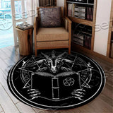 Baphomet Occult SED-0775 Round Carpet