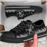 Fire Baphomet Sigil SED-0778 Unisex Canvas Shoes Low Top
