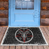 Fire Baphomet Sigil SED-0778 Door Mat