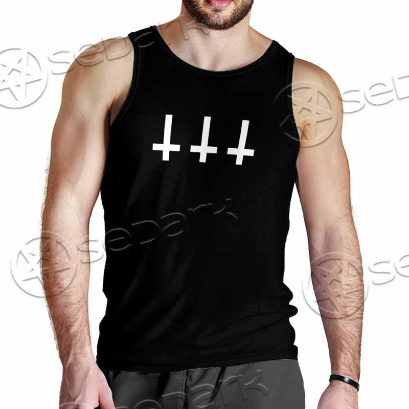Pentagram Inverted Cross SED-0788 Men Tank-tops