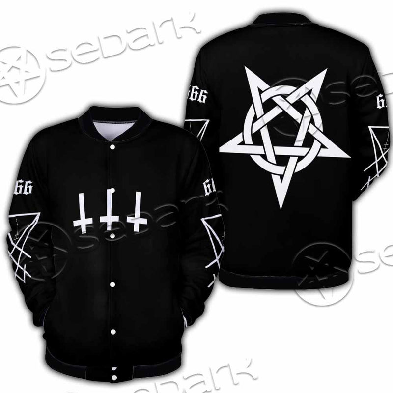 Pentagram Inverted Cross SED-0788 Button Jacket