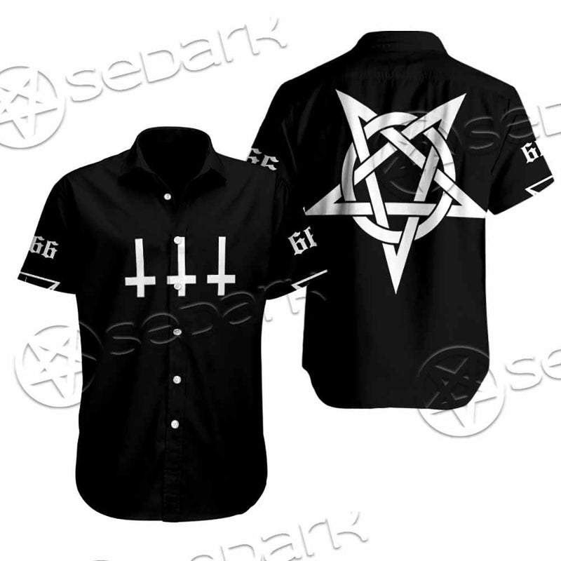Pentagram Inverted Cross SED-0788 Shirt Allover