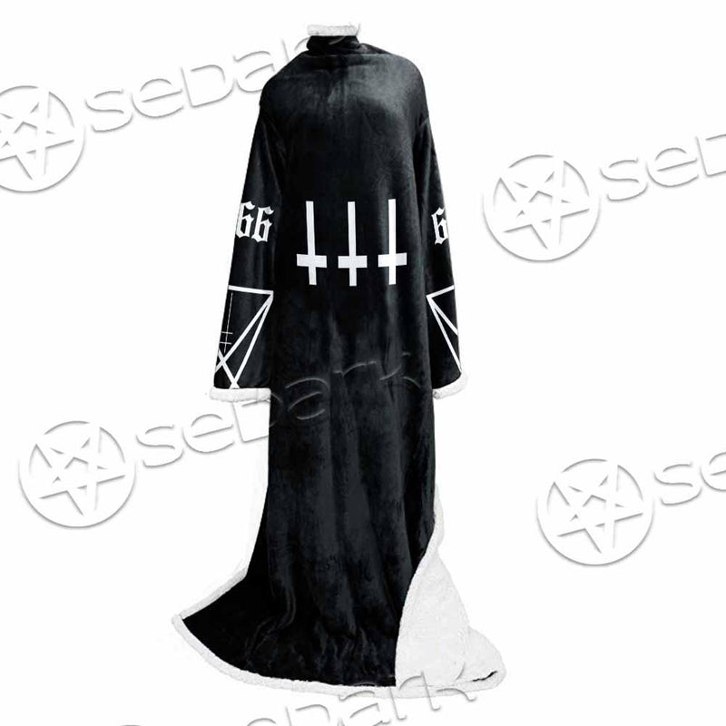 Pentagram Inverted Cross SED-0788 Sleeved Blanket