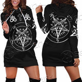 Baphomet Sigil Lilith SED-0789 Hoodie Dress