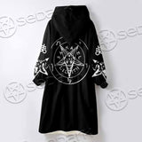 Baphomet Sigil Lilith SED-0789 Oversized Sherpa Blanket Hoodie