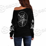 Baphomet Sigil Lilith SED-0789 Off Shoulder Sweaters