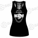 Down With My Demons 666 SED-0790 Women Tank Top