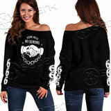 Down With My Demons 666 SED-0790 Off Shoulder Sweaters