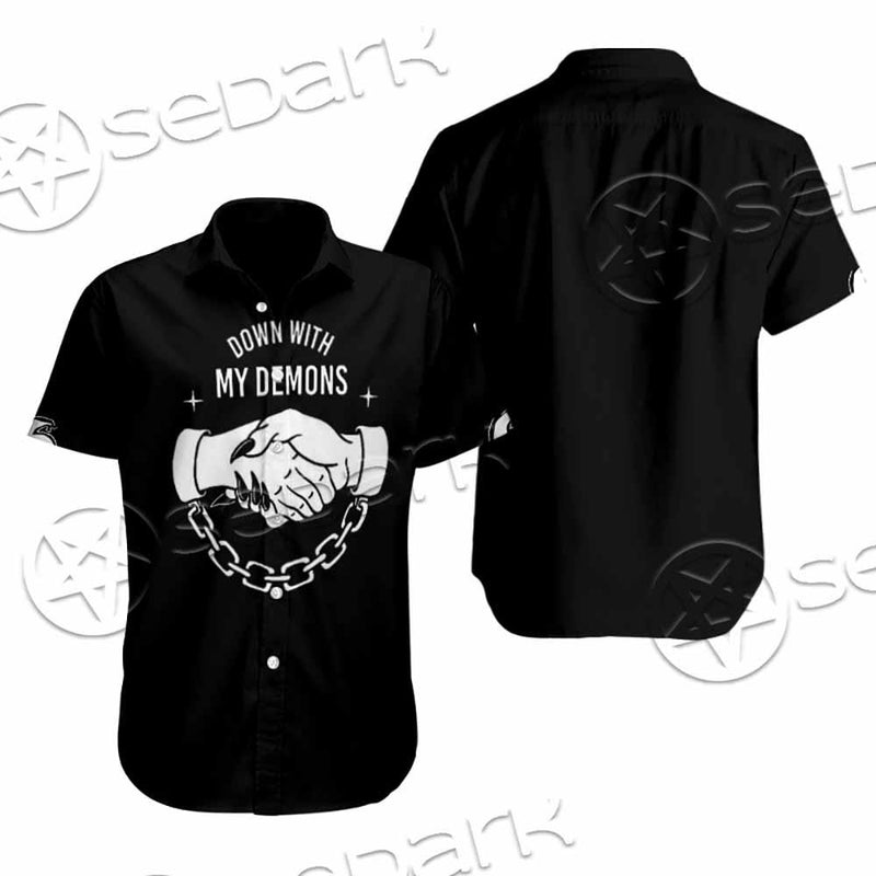 Down With My Demons 666 SED-0790 Shirt Allover