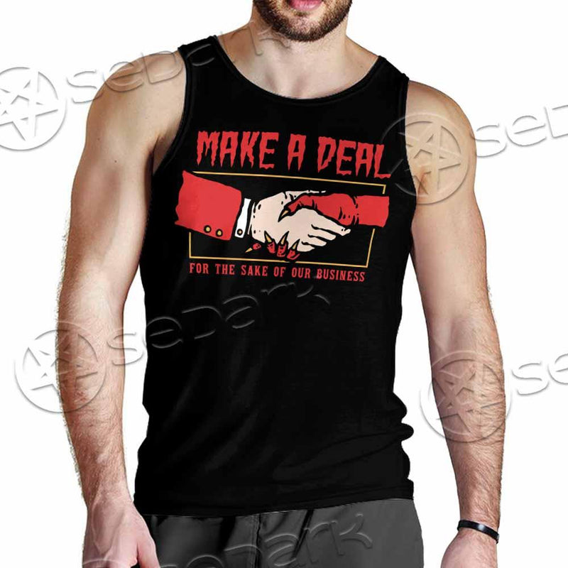 Satanic Make A Deal SED-0791 Men Tank-tops
