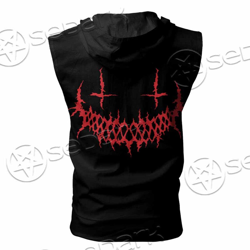 Satanic Make A Deal SED-0791 Zip Sleeveless Hoodie