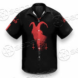 Goat Head Red 666 SED-0792 Shirt Allover